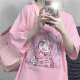 Candy Blush Anime Tee – Sweetheart Manga T-Shirt From Kawaii Stop