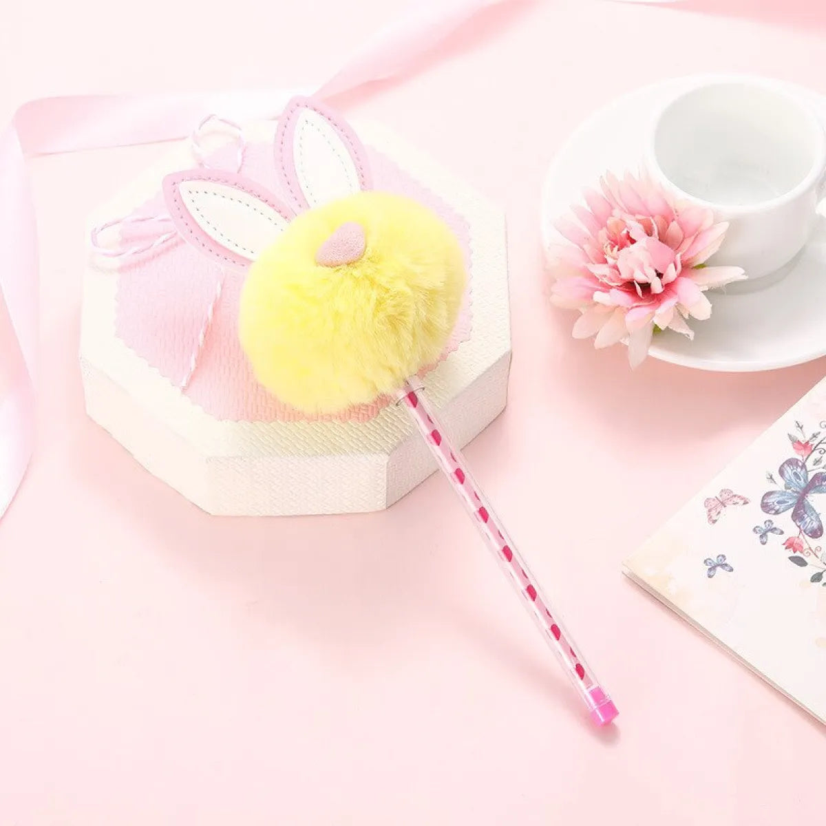 1X Candy Plush Rabbit Gel Pen from Kawaii Stop