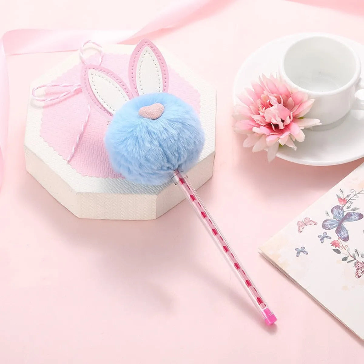 1X Candy Plush Rabbit Gel Pen from Kawaii Stop
