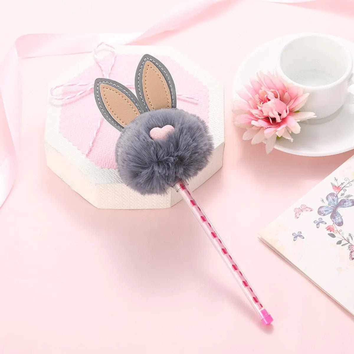 1X Candy Plush Rabbit Gel Pen from Kawaii Stop