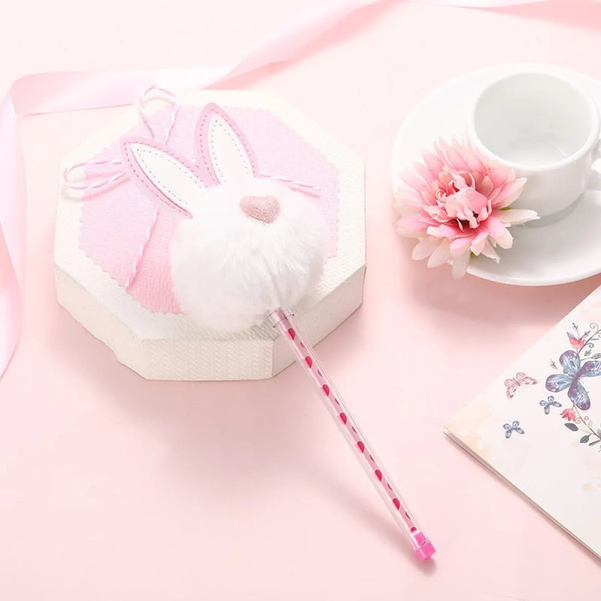 1X Candy Plush Rabbit Gel Pen from Kawaii Stop