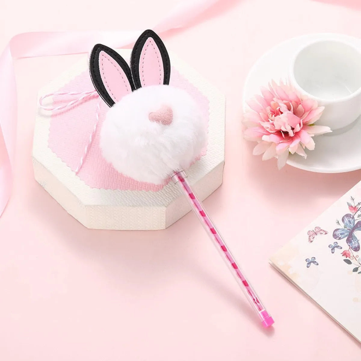 1X Candy Plush Rabbit Gel Pen from Kawaii Stop