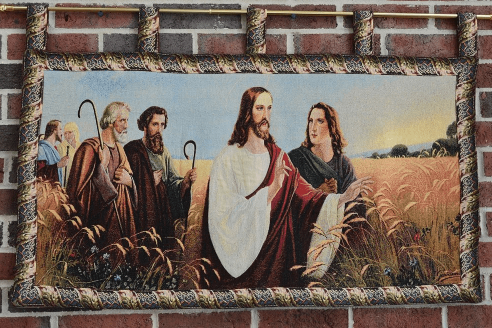 Tache Christus Im Ahrenfeld Tapestry Christ's Apostles Religious Woven Wall Hanging Artwork Mural 43 x 23 (12932) from Tache Home Fashion