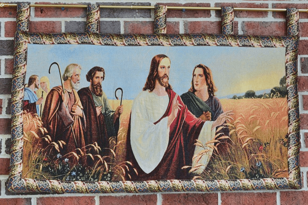 Tache Christus Im Ahrenfeld Tapestry Christ's Apostles Religious Woven Wall Hanging Artwork Mural 43 x 23 (12932) from Tache Home Fashion