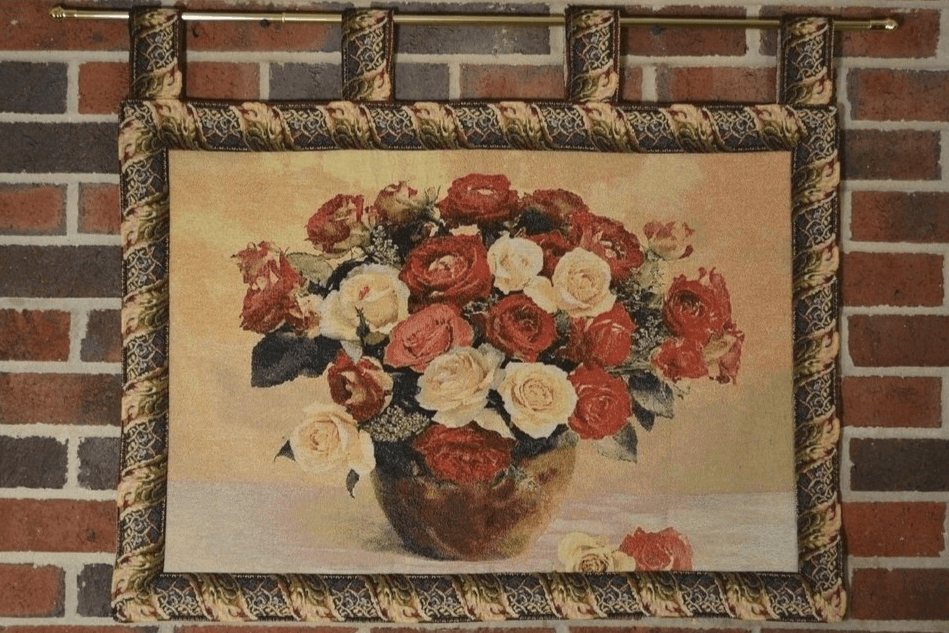 Tache Tapestry Red Rose Bouquet Valentine's Proposal Wall Hanging Art 27 x 20 (12442E) from Tache Home Fashion