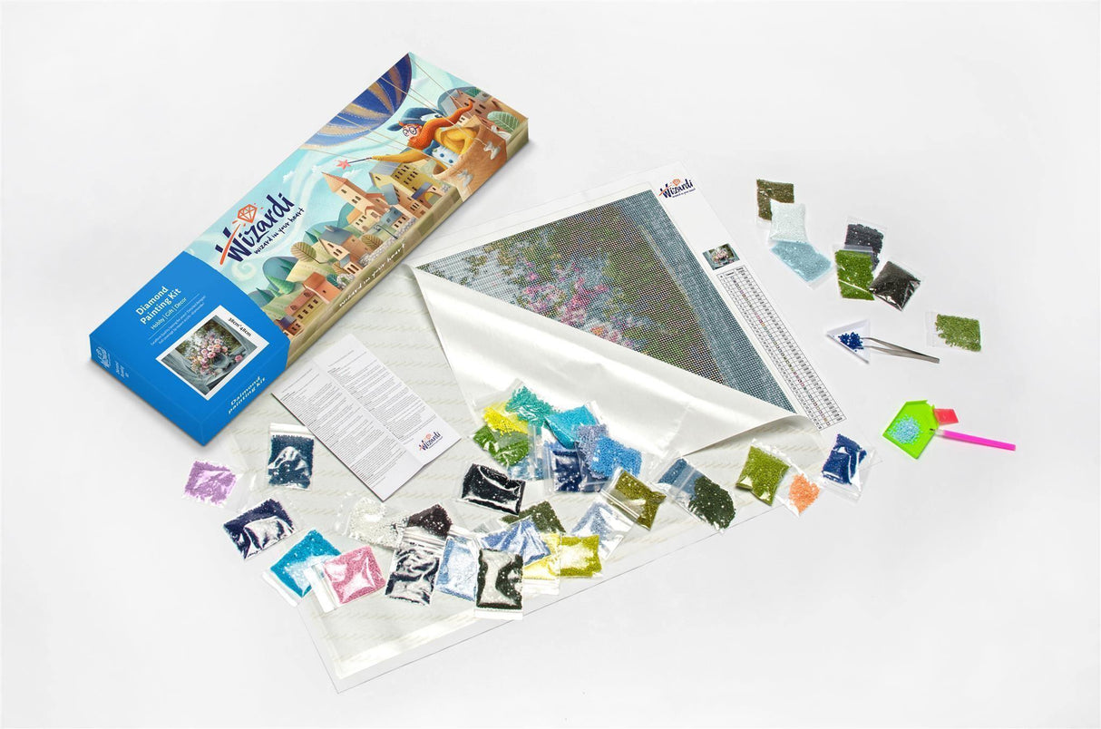 Cappuccino WD037 14.9 x 10.6 inches Wizardi Diamond Painting Kit from Wizardi