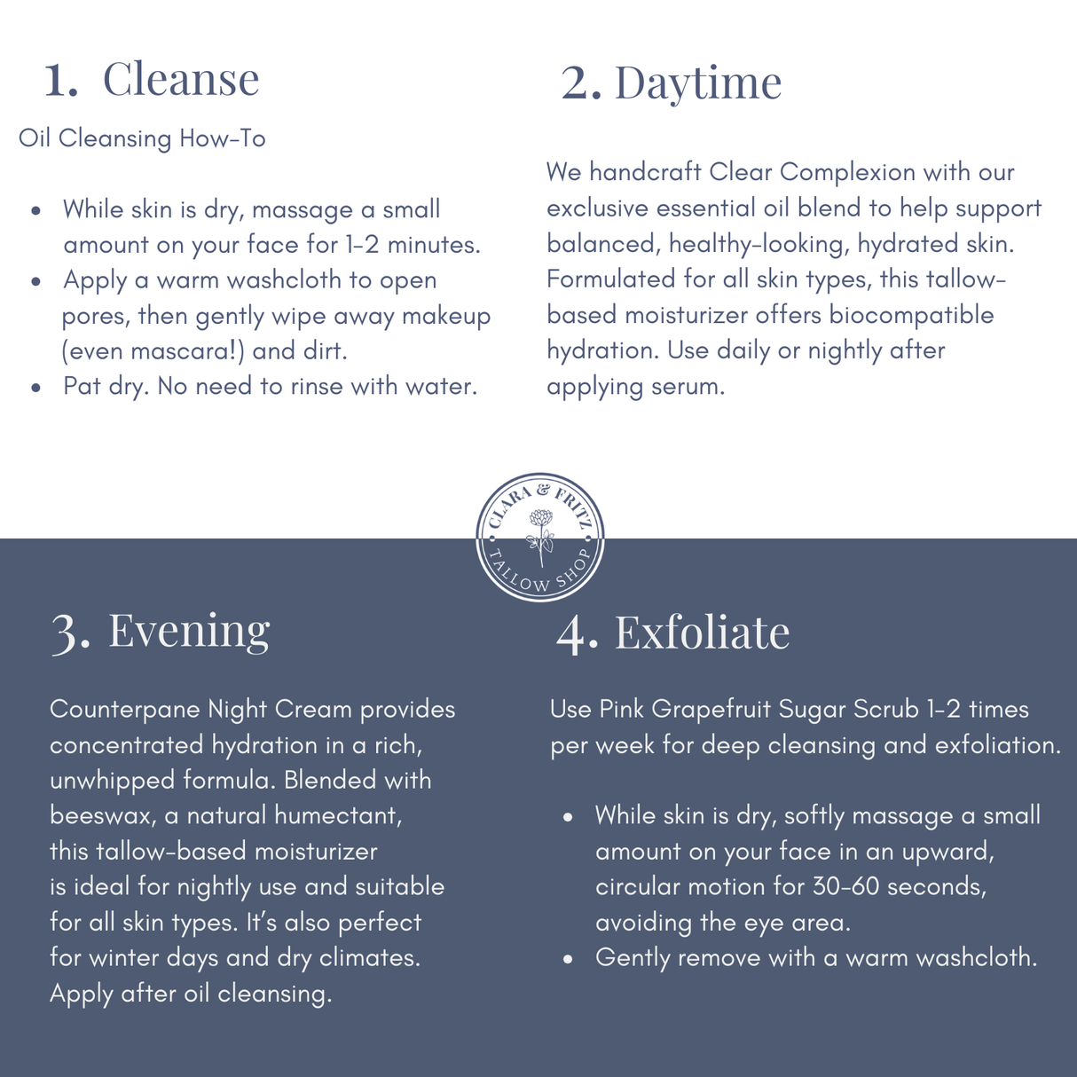 Capsule Skincare Kit from Clara & Fritz Tallow Shop