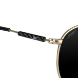 ●CAPTAIN● Real Carbon Fiber Sunglasses (Polarized Lens | Carbon Fiber Temples | Gold) from Simply Carbon Fiber
