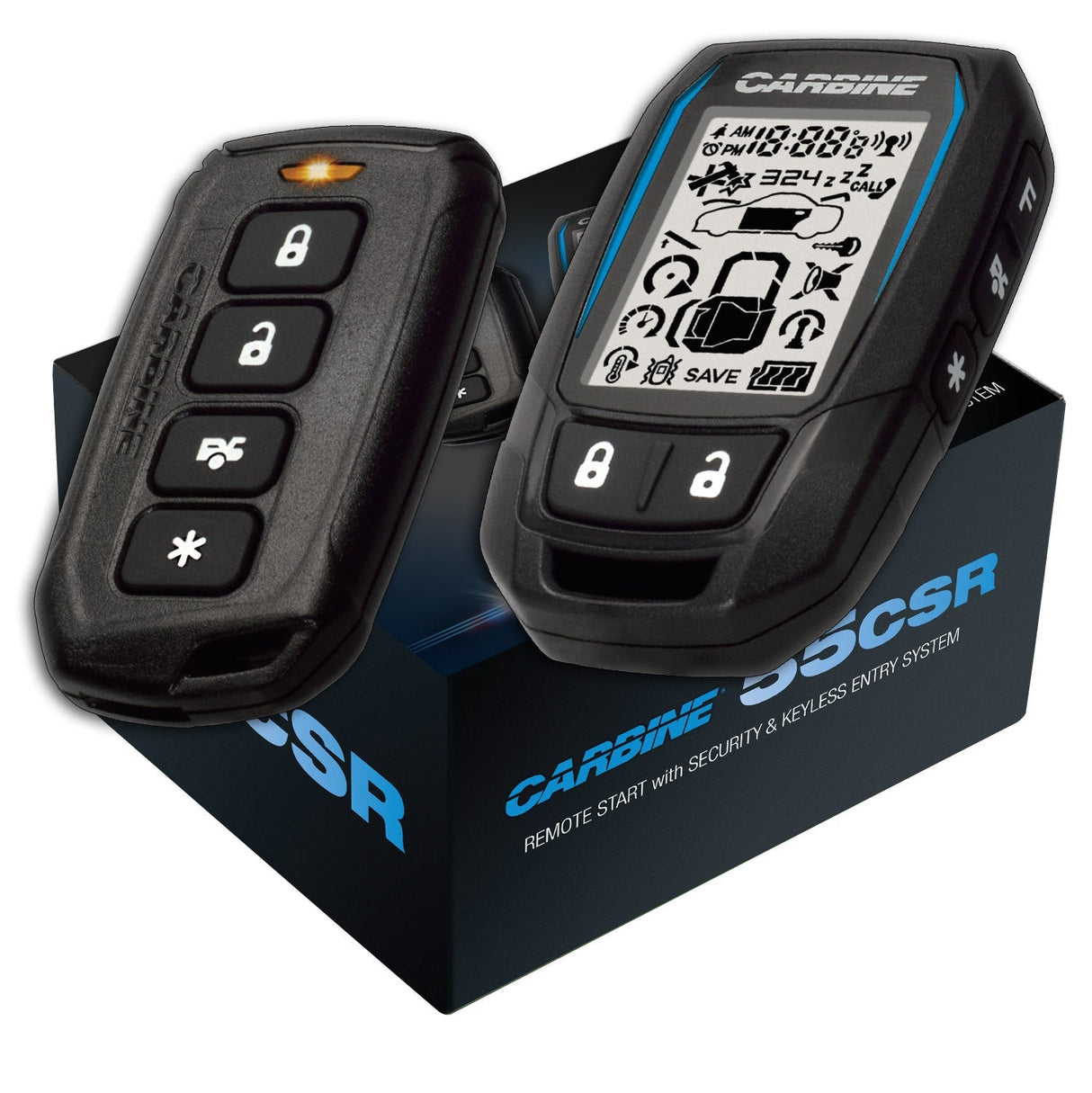 Carbine 55CSR | 2-Way 1/4 Mile Range | Remote Start w/ Security & Keyless Entry from Magnadyne