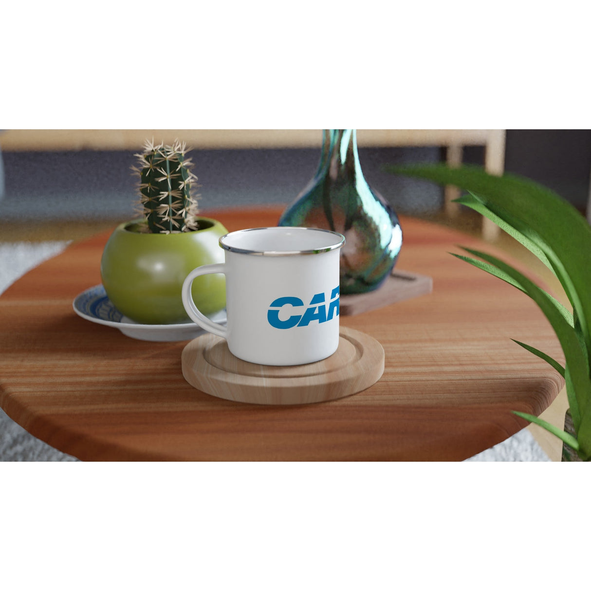 Carbine | White 12oz Enamel Mug from Magnadyne