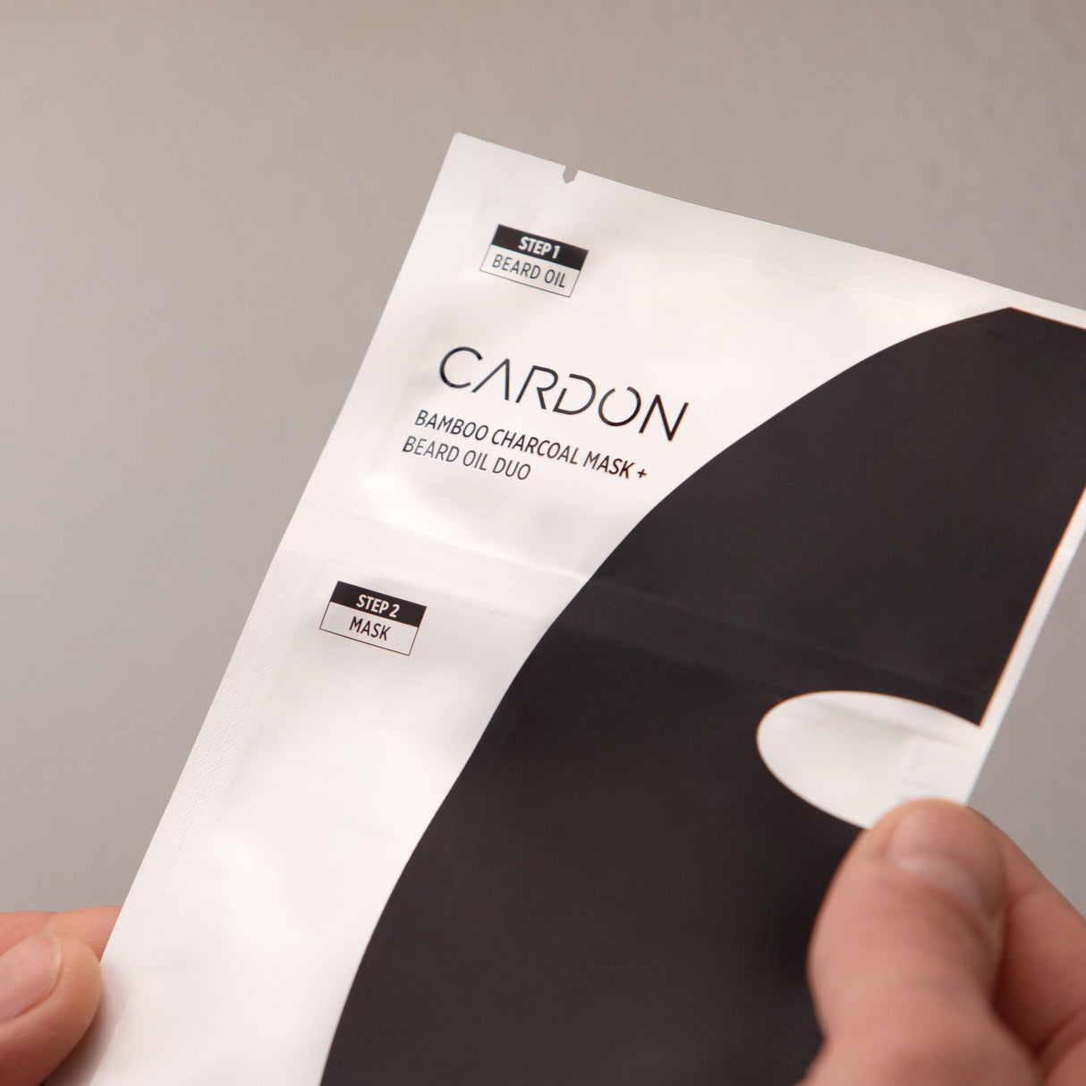 Bamboo Charcoal Sheet Mask + Beard Oil From Cardon