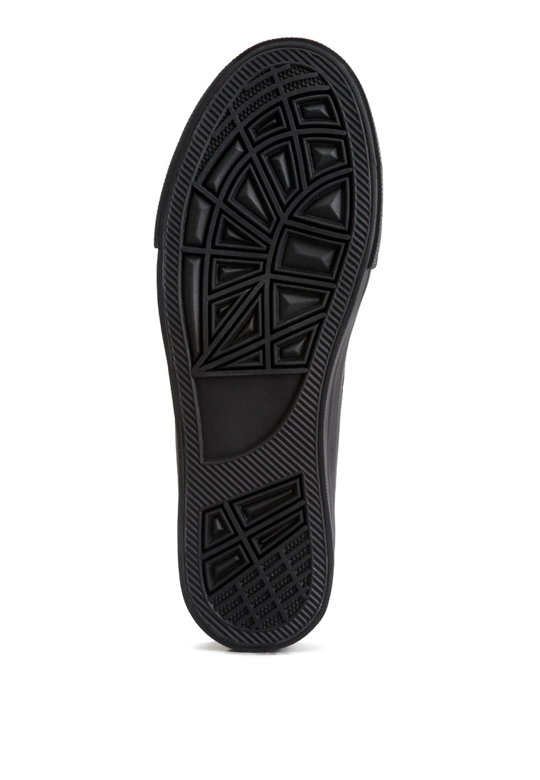 Carew Solid Canvas High Top Sneakers from London Rag International