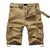 Patterned Button Cotton Cargo Trousers Shorts Strap from Kawaii Stop