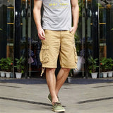 Patterned Button Cotton Cargo Trousers Shorts Strap from Kawaii Stop