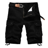 Patterned Button Cotton Cargo Trousers Shorts Strap from Kawaii Stop
