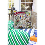 Carmel Hand-Embroidered Pillow from Quirks!