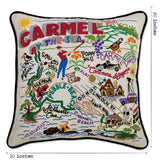 Carmel Hand-Embroidered Pillow from Quirks!