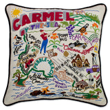 Carmel Hand-Embroidered Pillow from Quirks!