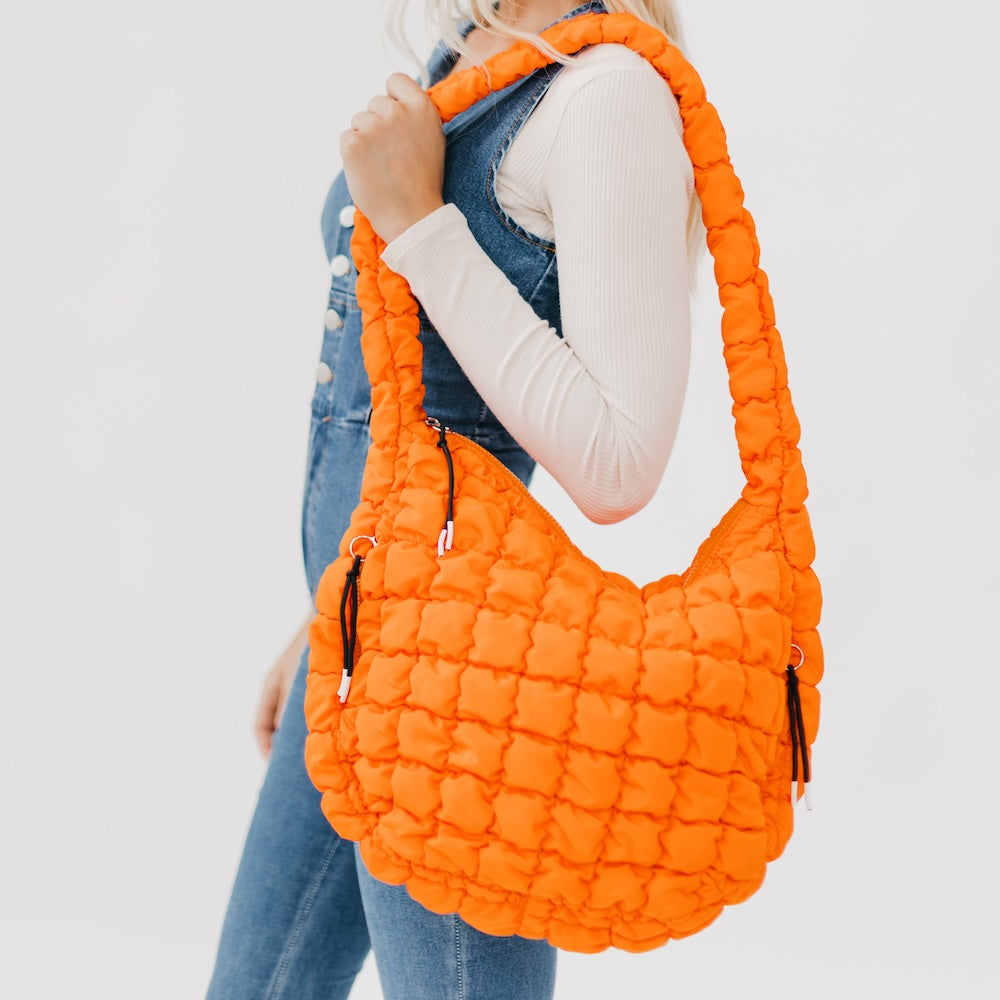 Carmen Quilted Hobo Tote Bag from Pretty Simple