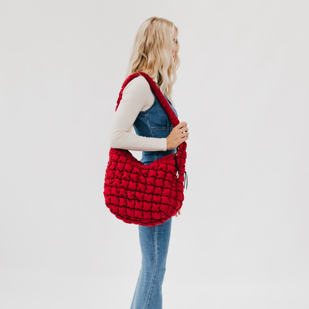 Carmen Quilted Hobo Tote Bag from Pretty Simple