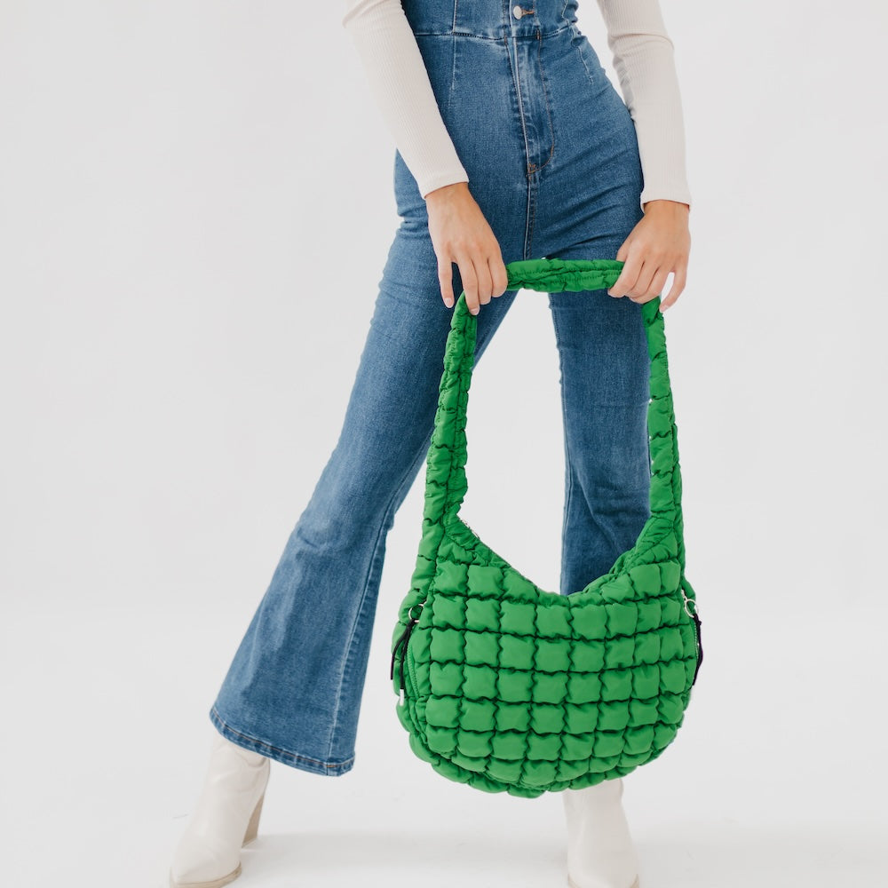 Carmen Quilted Hobo Tote Bag from Pretty Simple