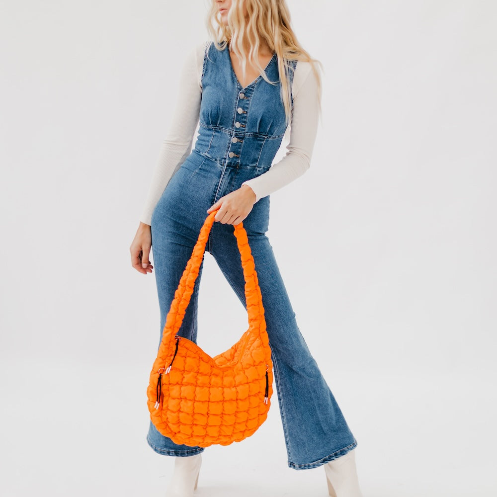 Carmen Quilted Hobo Tote Bag from Pretty Simple