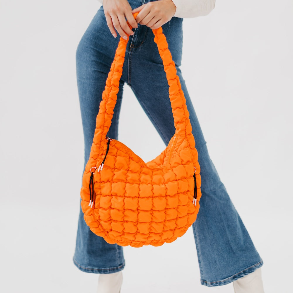 Carmen Quilted Hobo Tote Bag from Pretty Simple