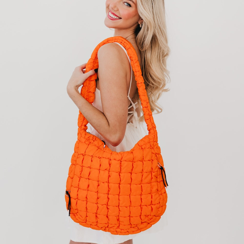 Carmen Quilted Hobo Tote Bag from Pretty Simple