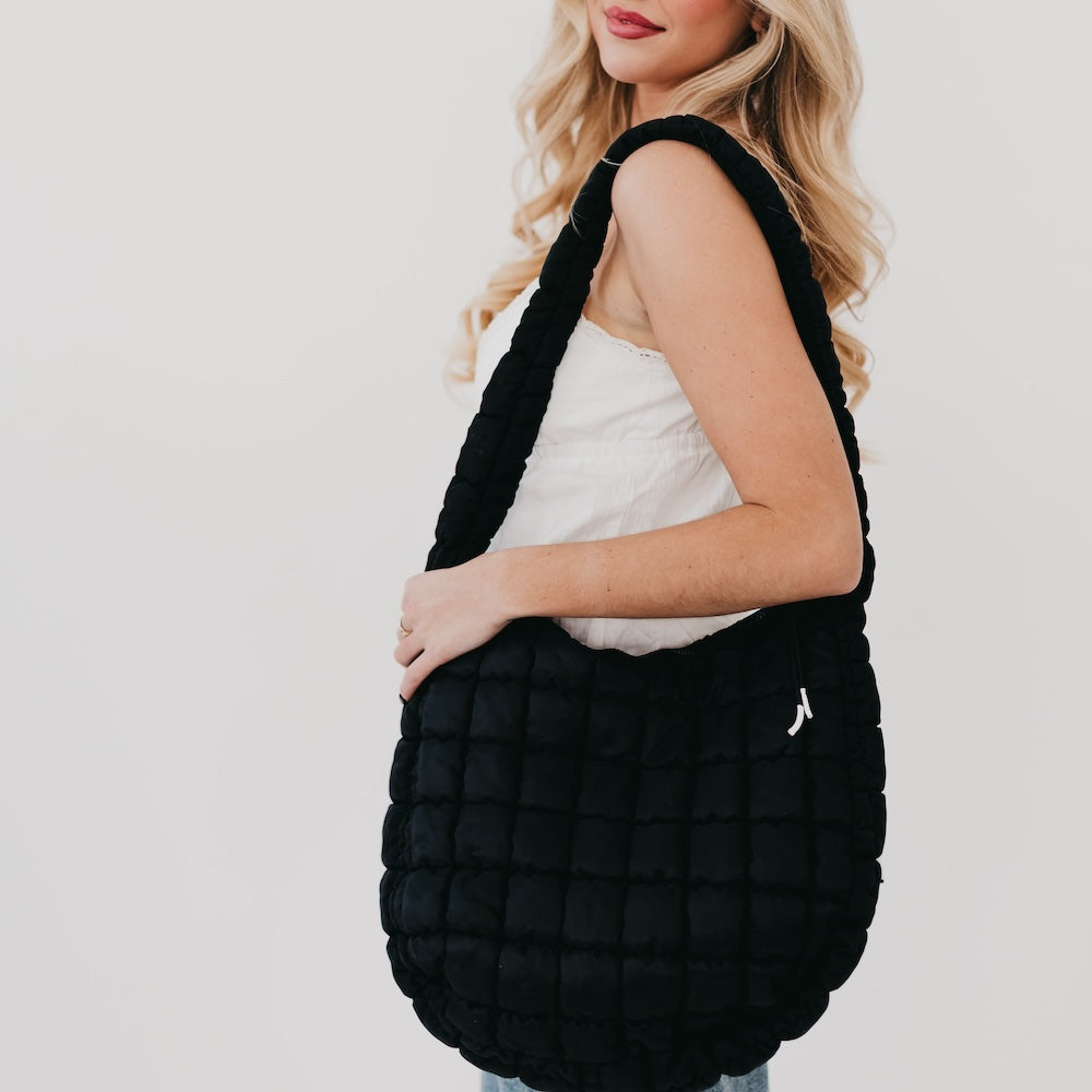Carmen Quilted Hobo Tote Bag from Pretty Simple