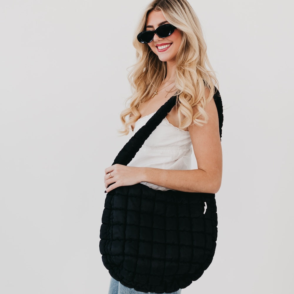 Carmen Quilted Hobo Tote Bag from Pretty Simple
