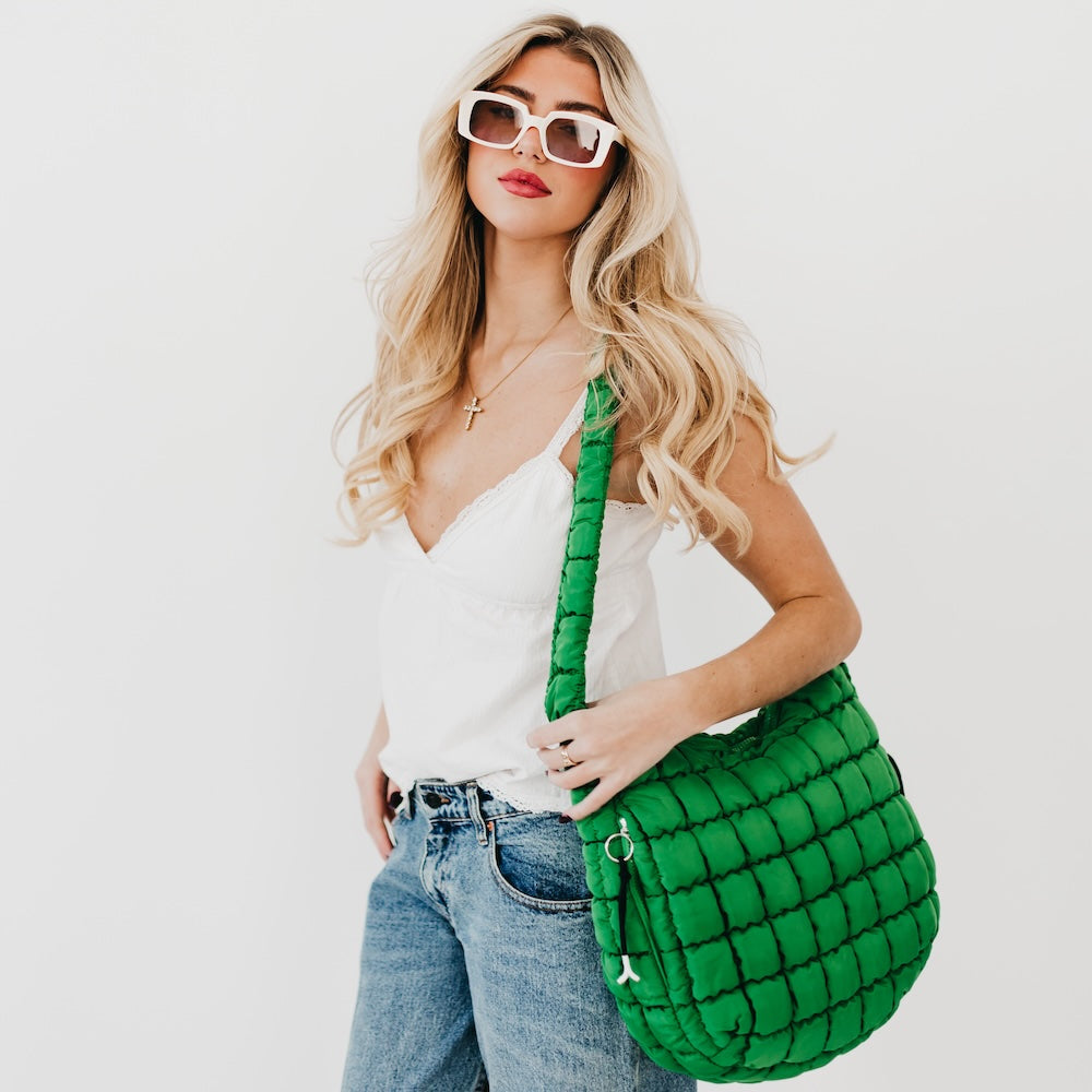 Carmen Quilted Hobo Tote Bag from Pretty Simple