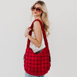 Carmen Quilted Hobo Tote Bag from Pretty Simple