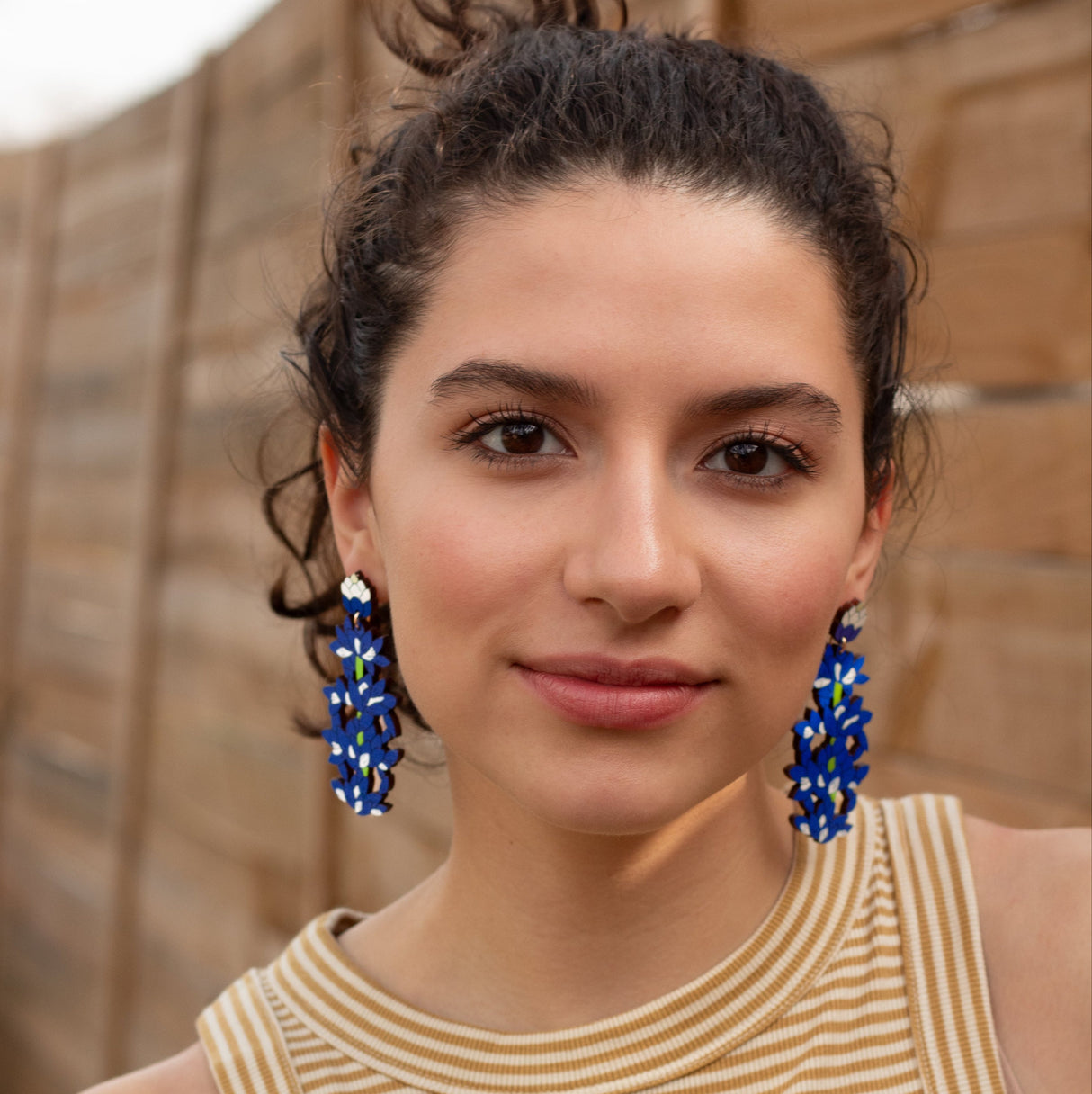 Bluebonnet Statement Earrings from LE CHIC MIAMI