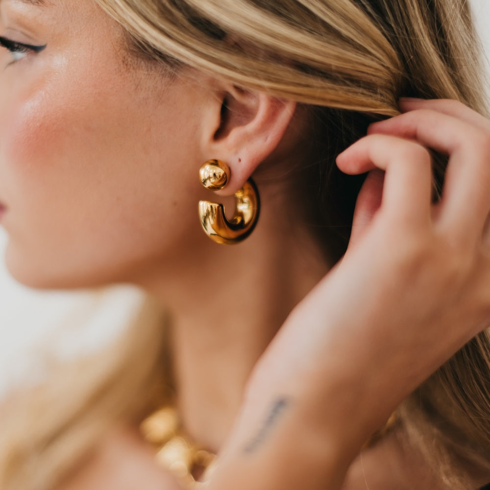 Caroline Hoop Earrings - WATERPROOF from Pretty Simple