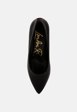Casey Metallic Detail Block Heel Pumps from London Rag International