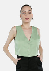 Casual Button Down Vest from London Rag International
