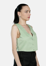 Casual Button Down Vest from London Rag International