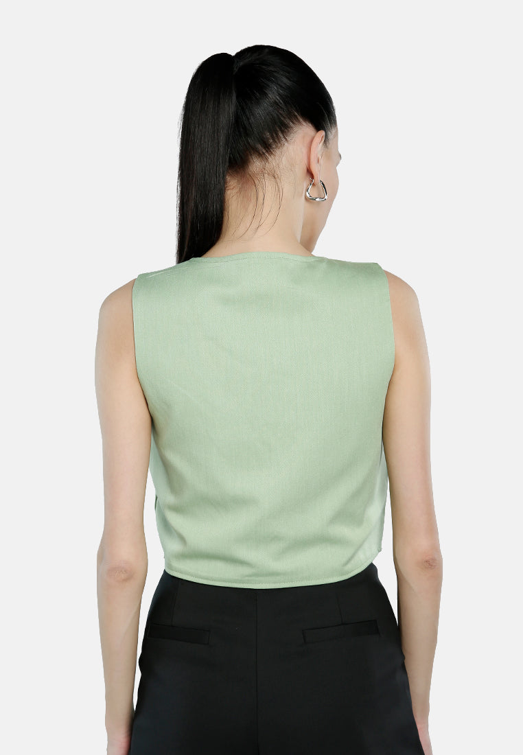 Casual Button Down Vest from London Rag International