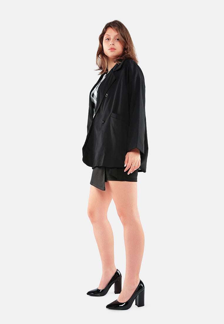 Casual Oversized Double Breasted Jacket from London Rag International