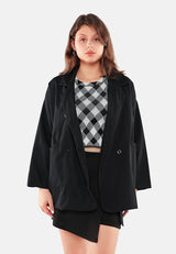 Casual Oversized Double Breasted Jacket from London Rag International