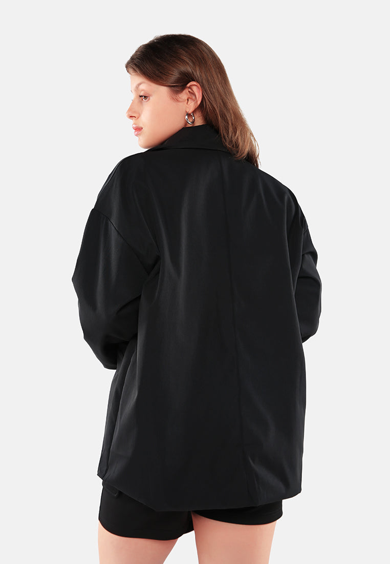 Casual Oversized Double Breasted Jacket from London Rag International