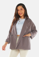 Casual Oversized Double Breasted Jacket from London Rag International