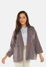 Casual Oversized Double Breasted Jacket from London Rag International