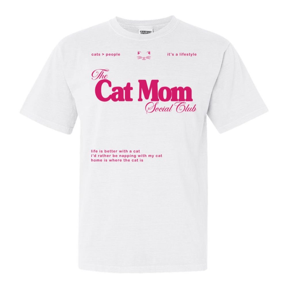 'Cat Mom Social Club' T-Shirt from United Monograms