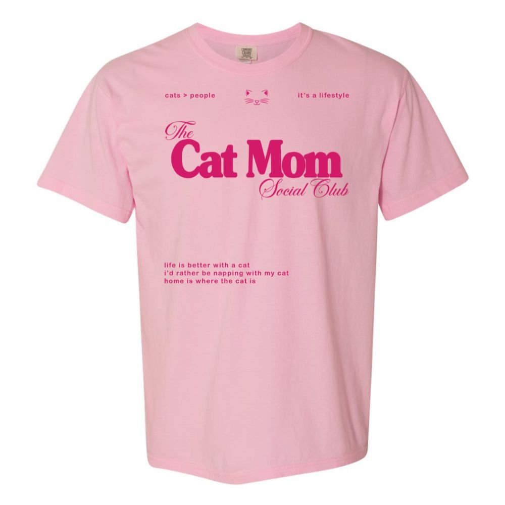 'Cat Mom Social Club' T-Shirt from United Monograms