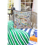 Catalina Hand-Embroidered Pillow from Quirks!