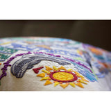 Catalina Hand-Embroidered Pillow from Quirks!