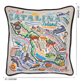 Catalina Hand-Embroidered Pillow from Quirks!