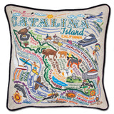 Catalina Hand-Embroidered Pillow from Quirks!