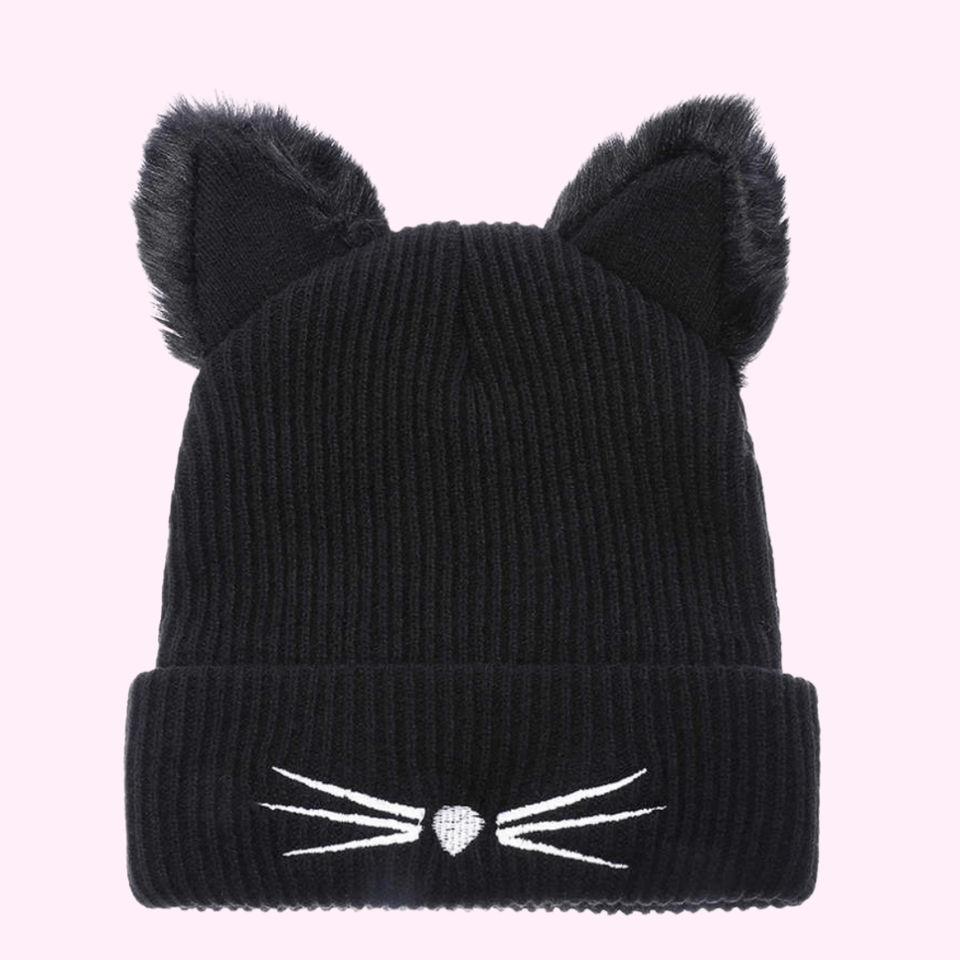 Cat Ears Knit Beanie from Medusa's Makeup